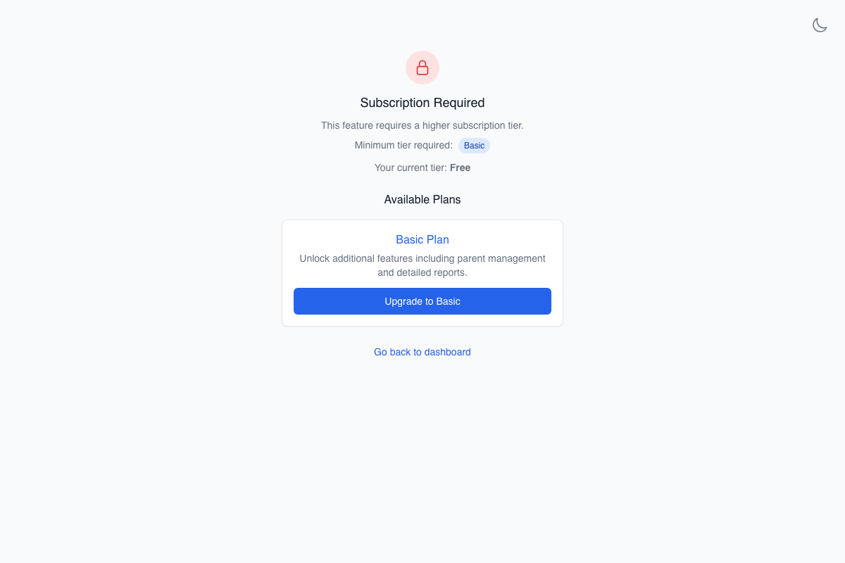 Reports and Analytics Screen